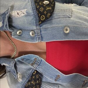 Denim Jacket with Designer Accents